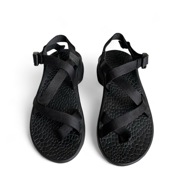 Chaco Z / Cloud 2 Updraft Toe Strap Sandal Hiking Beach Black Mens Size US 9 - Picture 4 of 13